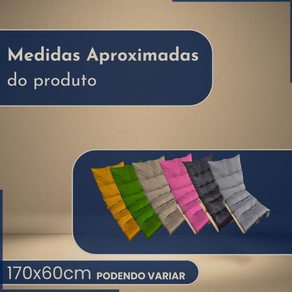 Imagem de Futon poltrona 60x170 cores diversas