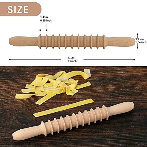 G Beech Wood 14mm Pappardelle Pasta Cutter Noodle Noodle Lavce Roller Docker Massa Cortador de Madeira Rolo Rolo Pin Spaghetti Fabricante de Macarrão Cortador de Macarrão Rolando Pin Cozinha Cozinha Cozinha - /G Imagem de G Beech Wood 14mm Pappardelle Pasta Cutter Noodle Noodle Lavce Roller Docker Massa Cortador de Madeira Rolo Rolo Pin Spaghetti Fabricante de Macarrão Cortador de Macarrão Rolando Pin Cozinha Cozinha Cozinha