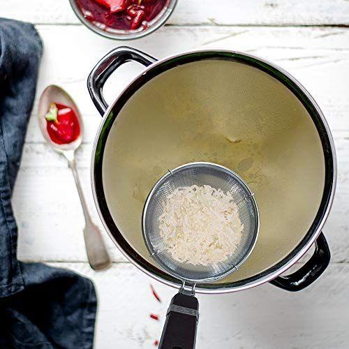 G+ Life Kitchen Inoxidável Massa de Aço Massa Mistura De Malha Aranha, Coador de Macarrão, Cesta de Macarrão de Esforço, para Massa, Ramen, Bolinho, Alimentos Fritos Profundos, com alça de madeira, 2 pacote, diâmetro 5,5 polegadas Imagem de G+ Life Kitchen Inoxidável Massa de Aço Massa Mistura De Malha Aranha, Coador de Macarrão, Cesta de Macarrão de Esforço, para Massa, Ramen, Bolinho, Alimentos Fritos Profundos, com alça de madeira, 2 pacote, diâmetro 5,5 polegadas