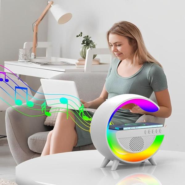 Imagem de G Speaker Smart Station Caixa De Som Bluetooth Carregador Indução Led Rgb