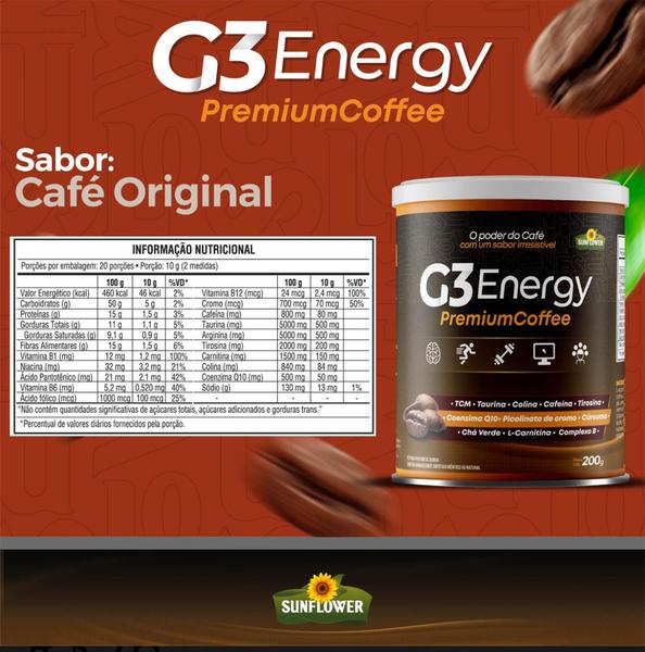 Imagem de G3 Premium Coffee Soluvel 200g Sunflower