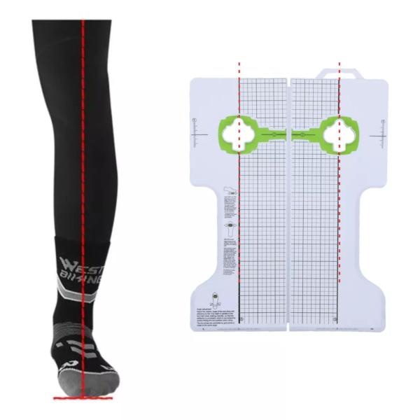 Imagem de Gabarito Ajuste Bikefit Instalação Taco para Sapatilhas Bike