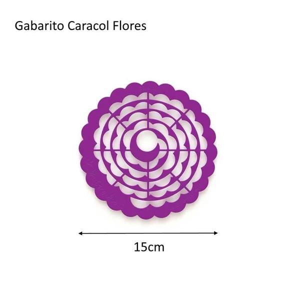 Imagem de Gabarito Caracol Flores para Fuxico - We Care About