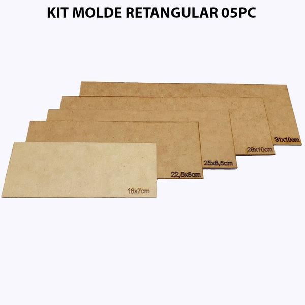 Imagem de Gabarito mdf molde de corte gb1008/9658 - kit 05 pc