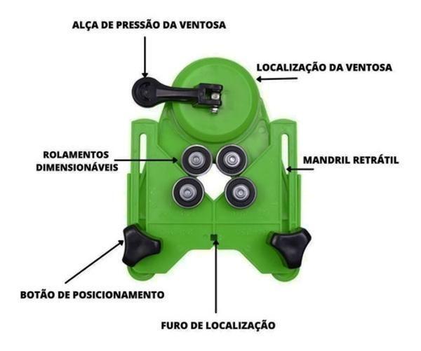 Imagem de Gabarito Para Furação Com Serra Copo 4 A 83Mm Com Ventosa