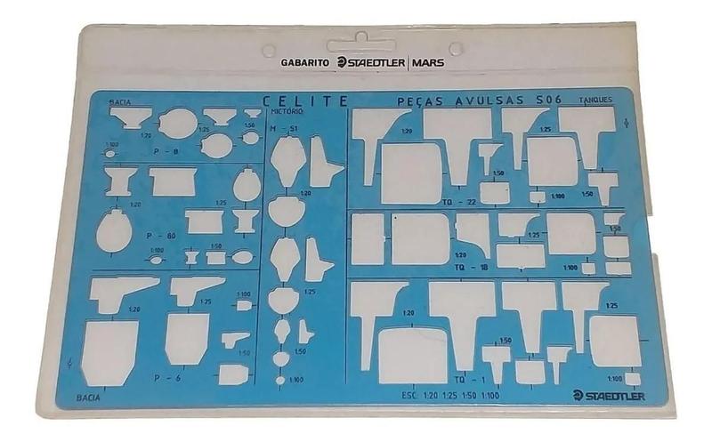 Imagem de Gabarito Staedtler Sanitários S06 Trident