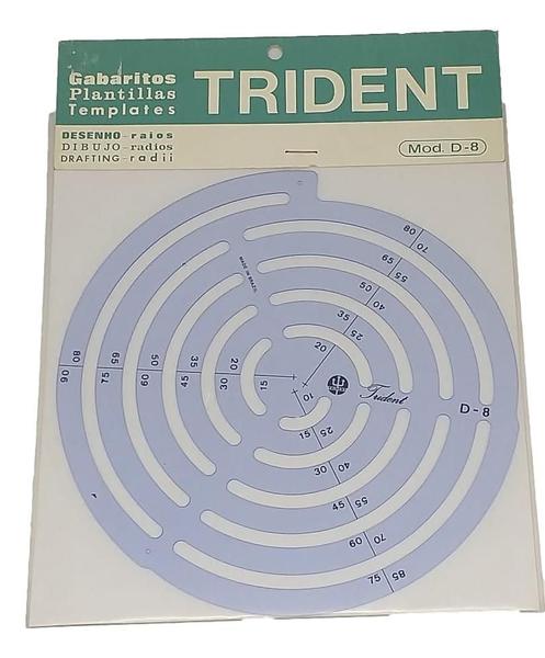 Imagem de Gabarito Trident Desenho Raios  D-8