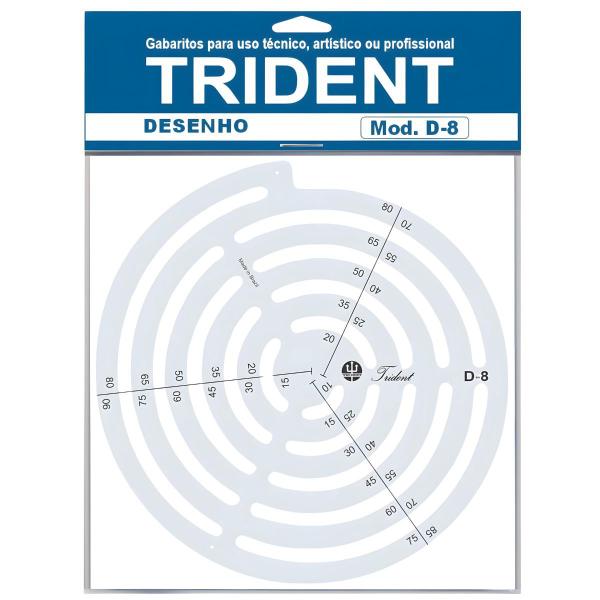 Imagem de Gabarito Trident  Raios Dim 17,5 X 18,5cm Mod-8