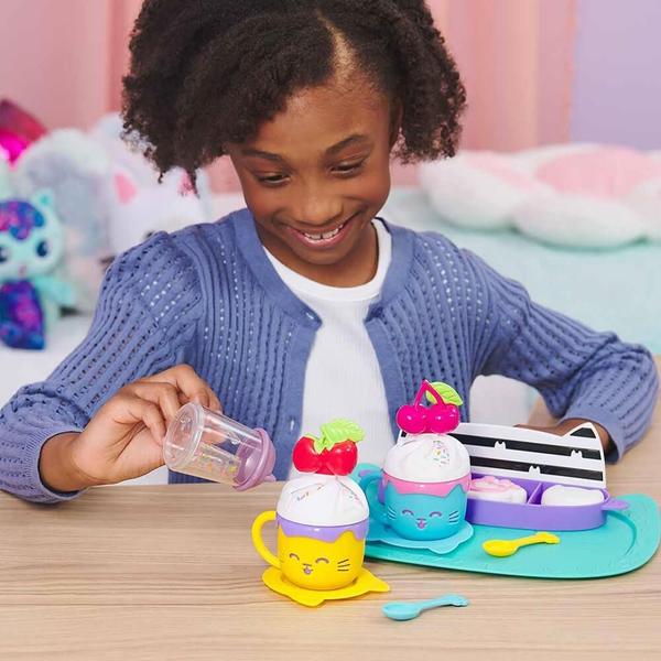 Gabbys dollhouse set de chocolate quente com doces sunny Imagem de Gabbys dollhouse set de chocolate quente com doces sunny
