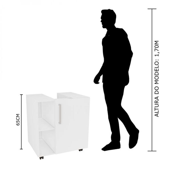 Imagem de Gabinete 1 Porta com Rodízios Gab1009 Estilare