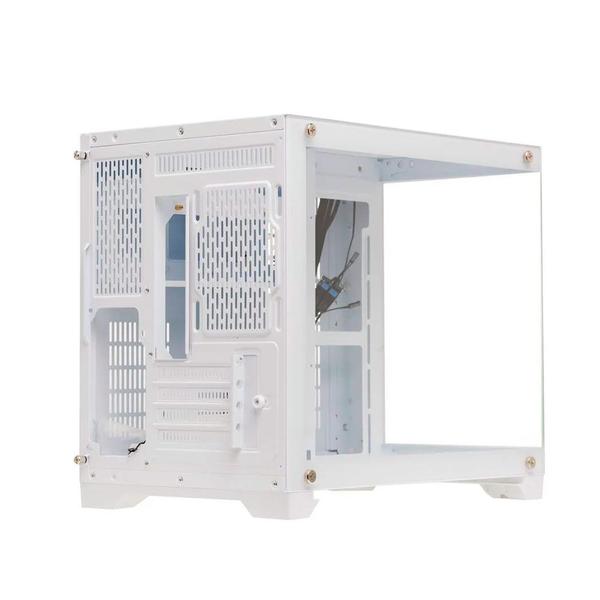 Imagem de Gabinete Aquario Gamer Liketec Mad Rock Snow, Mid Tower, Vidro Temperado, White, S/ Fan, S/ Fonte - 2077