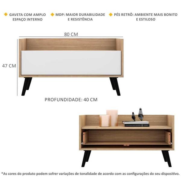 Imagem de Gabinete Armário Banheiro 80cm Retrô Multimóveis V5000