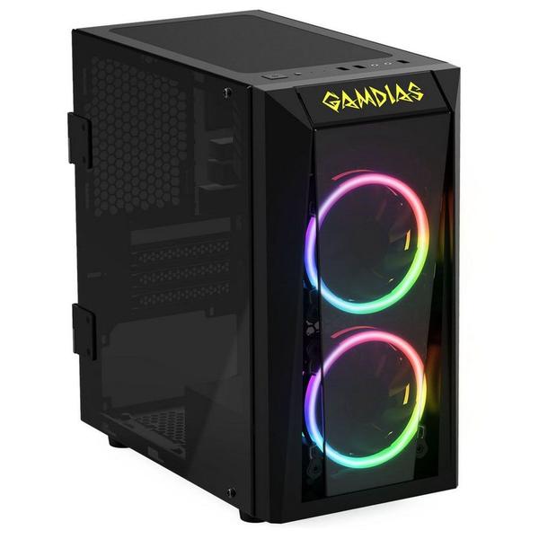 Imagem de Gabinete atx gamdias talos e1 preto lateral e frontal vidro s-fonte