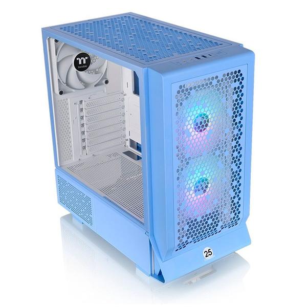 Imagem de Gabinete CERES 330 TG ARGB HYDRANGEA BLUE c/ 3 Fans TT - CA-1Y2-00MFWN-00