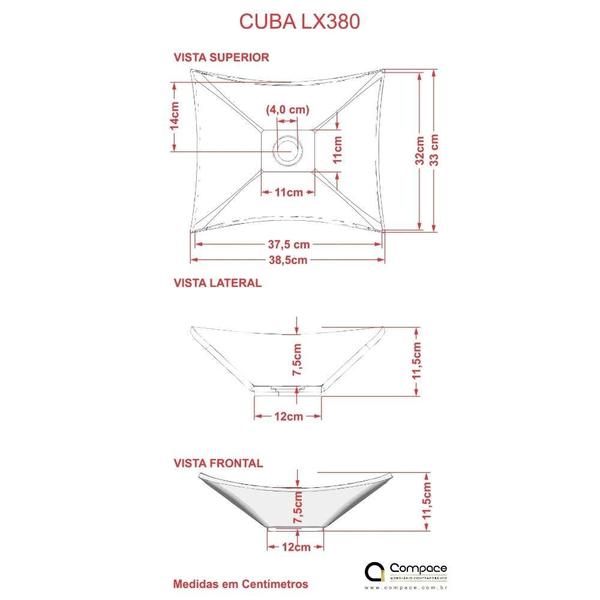 Imagem de Gabinete com Kit Cuba  e Espelheira Soft 500 II Nogal e Preto