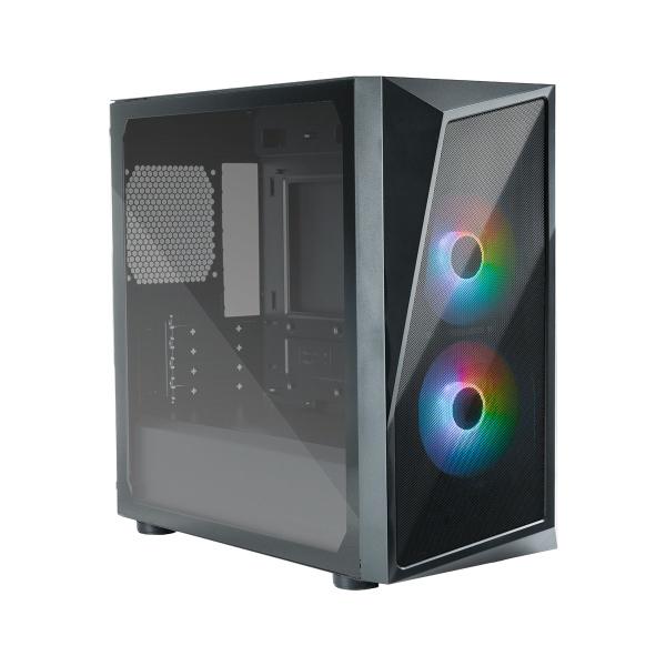 Imagem de Gabinete Cooler Master Cmp 320 Lateral De Vidro - 2 Fans Argb De 120 Mm - Preto - Cp320-kgnn-s00