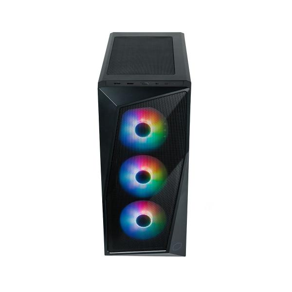 Imagem de Gabinete Cooler Master Cmp 520 Lateral De Vidro - 3 Fans Led Argb- Preto - Cp520-kgnn-s00