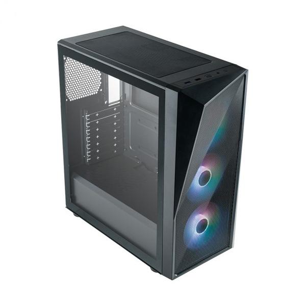 Imagem de Gabinete cooler master cmp 520 lateral de vidro - 3 fans led argb- preto - cp520-kgnn-s00