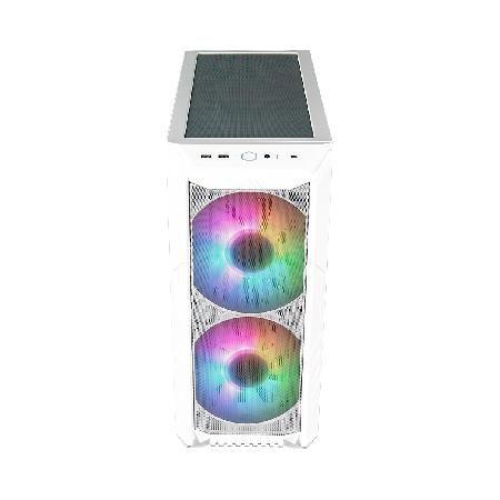 Imagem de Gabinete Cooler Master Haf 500 Lateral Vidro Temperado - 2 Fans Argb 200mm Led Argb - Branco - H500-wgnn-s00