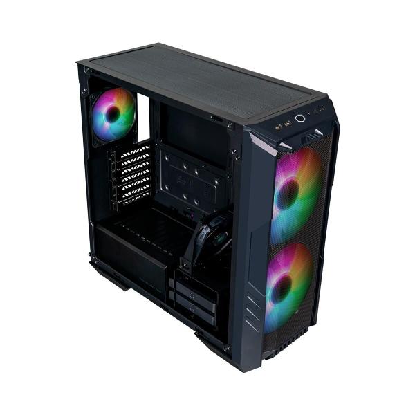 Imagem de Gabinete Cooler Master Haf 500 Lateral Vidro Temperado - 2 Fans Argb 200mm Led Argb - Preto - H500-kgnn-s00