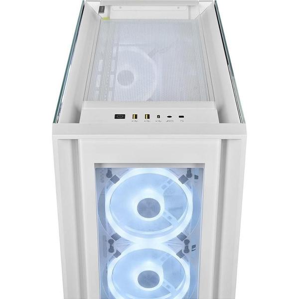 Imagem de Gabinete Corsair Icue 5000x RGB Ql Edition Branco Mid-tower Vidro CC-9011233-WW