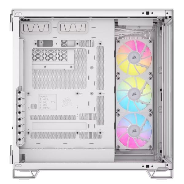 Imagem de Gabinete Corsair Icue LINK RGB 6500X Lateral Vidro Temperado ATX Branco com 3 FANS - CC-9011270-W