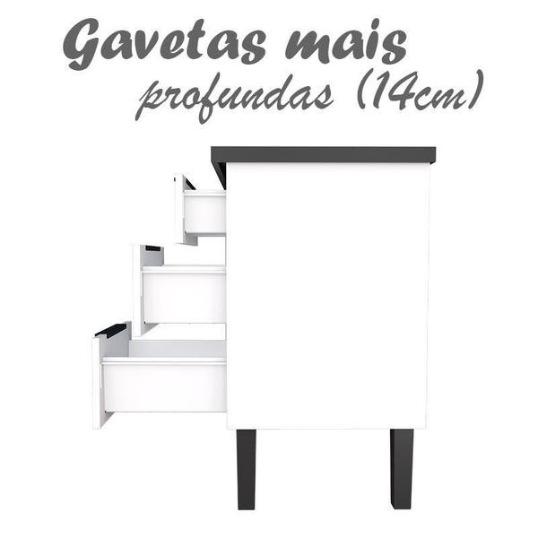 Imagem de Gabinete de Aço Para Pia 200cm 4 Portas 3 Gavetas Jupter Cozimax Branco