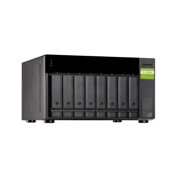 Imagem de Gabinete de Armazenamento QNAP Storage 8 x 3,5 polegadas SATA 6 Gb/s 3 Gb/s - TL-D800C-US