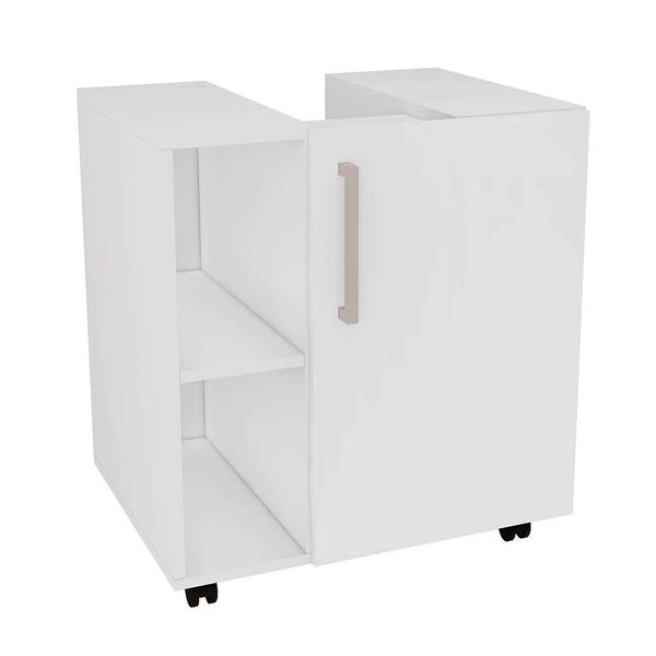 Imagem de Gabinete de Banheiro Albart 1 PT I Branco 60 cm