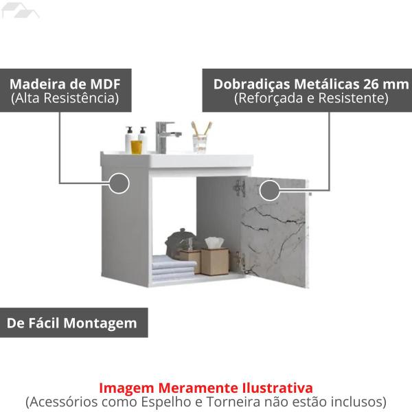 Imagem de Gabinete De Banheiro Em Mdf Com Pia E Cuba Veneto