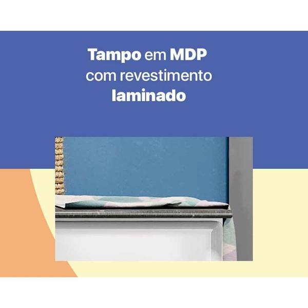 Gabinete de Cozinha Modulado Balcão Rubi 3 Portas e 3 Gavetas c/ Tampo Branco - Telasul Imagem de Gabinete de Cozinha Modulado Balcão Rubi 3 Portas e 3 Gavetas c/ Tampo Branco - Telasul