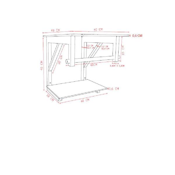 Imagem de Gabinete de vidro 40cm cuba quadrada ac slim cores variadas