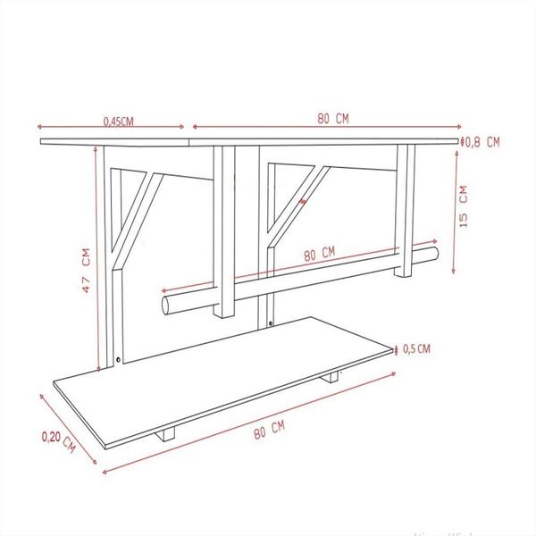 Imagem de Gabinete de Vidro 80cm Inox com Cuba Quadrada Bege