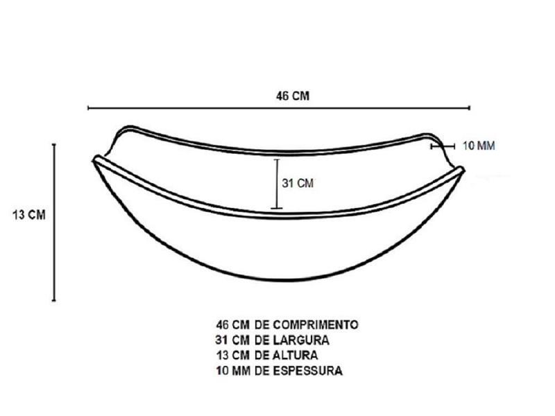 Imagem de Gabinete De Vidro Banheiro 60Cm Ap Cuba Oval Chanfrada Preto