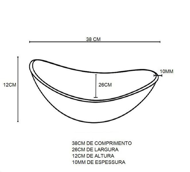 Imagem de Gabinete de vidro cuba oval 40cm inox marmore marfim