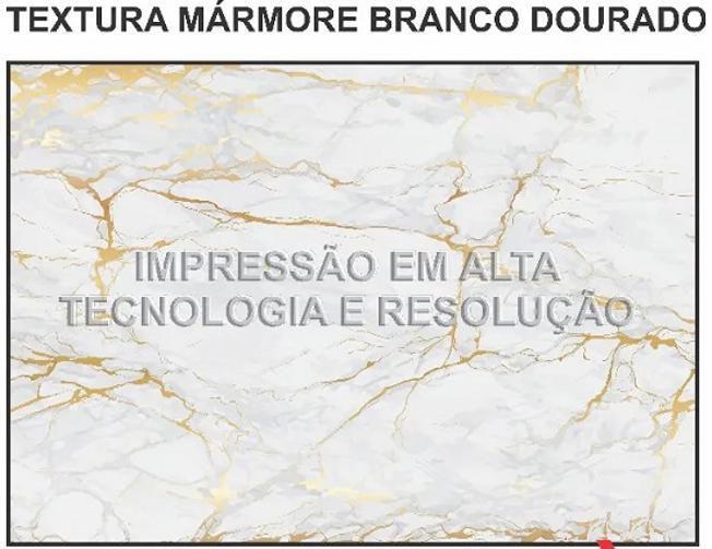 Imagem de Gabinete De Vidro Para Banheiro 60Cm Mármore Branco Dourado