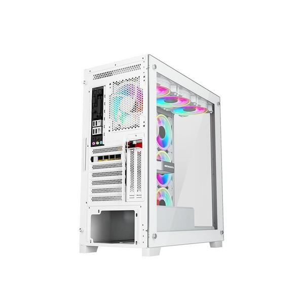 Imagem de Gabinete Galax Omega White 4 Fans Argb Atx Frontal Vidro