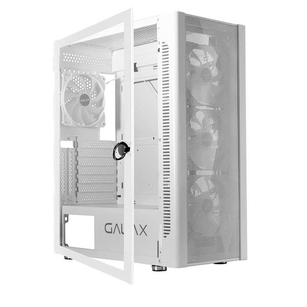 Imagem de Gabinete GALAX REVOLUTION-06, BRANCO, C/ 4Fans RGB de 120mm, G-CGG6AGWA4B0-GLXG