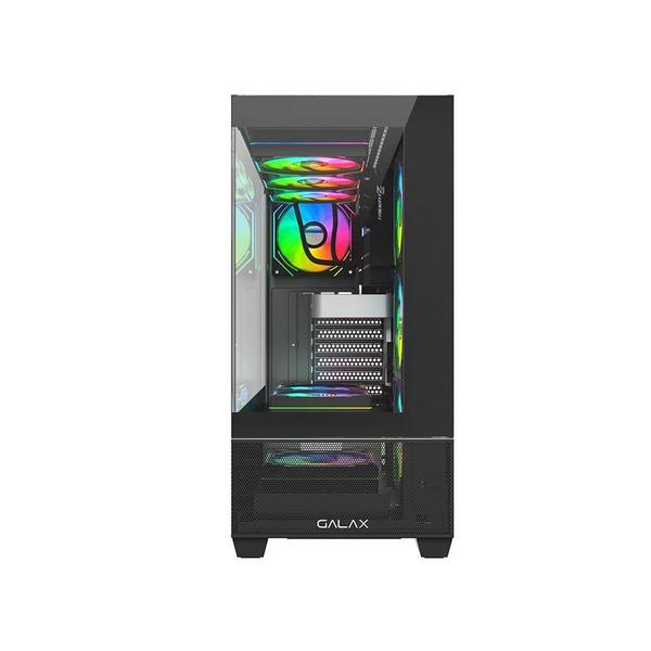 Imagem de Gabinete Galax Saturno Dark Black M-Atx Frente Vidro Sem Fan