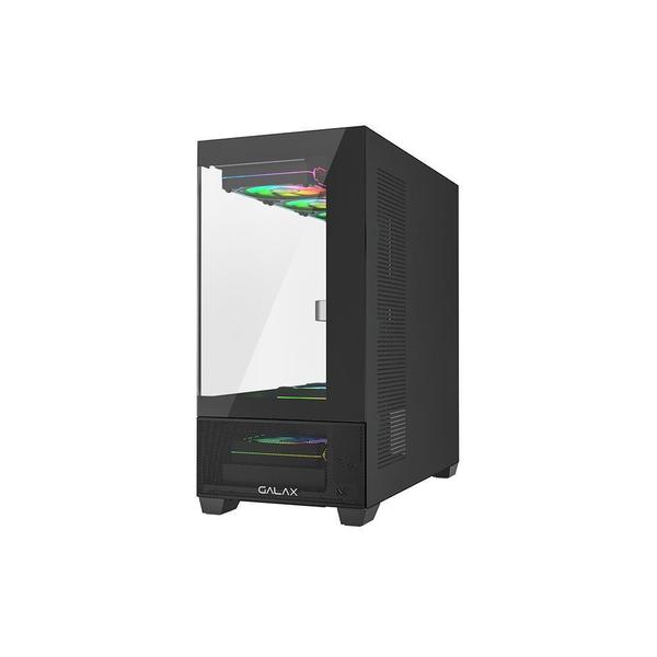 Imagem de Gabinete Galax Saturno Dark Black M-Atx Frente Vidro Sem Fan