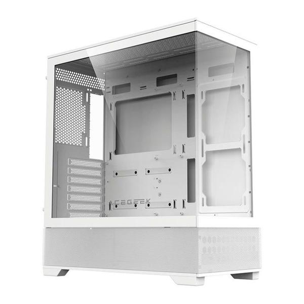 Imagem de Gabinete Gamer Acegeek Cruiser L460, Mid-Tower, Lateral de Vidro, Branco, AG-CRUISER-L460-WH