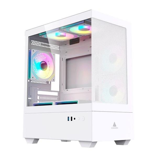 Gabinete Gamer Acegeek Elysium, Mid-Tower, Lateral de Vidro, Branco, AG-ELYSIUM-WH Imagem de Gabinete Gamer Acegeek Elysium, Mid-Tower, Lateral de Vidro, Branco, AG-ELYSIUM-WH