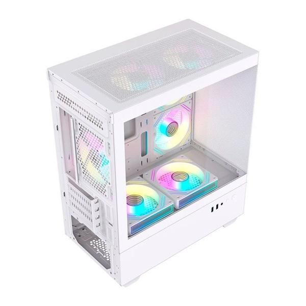 Gabinete Gamer Acegeek Elysium, Mid-Tower, Lateral de Vidro, Branco, AG-ELYSIUM-WH Imagem de Gabinete Gamer Acegeek Elysium, Mid-Tower, Lateral de Vidro, Branco, AG-ELYSIUM-WH