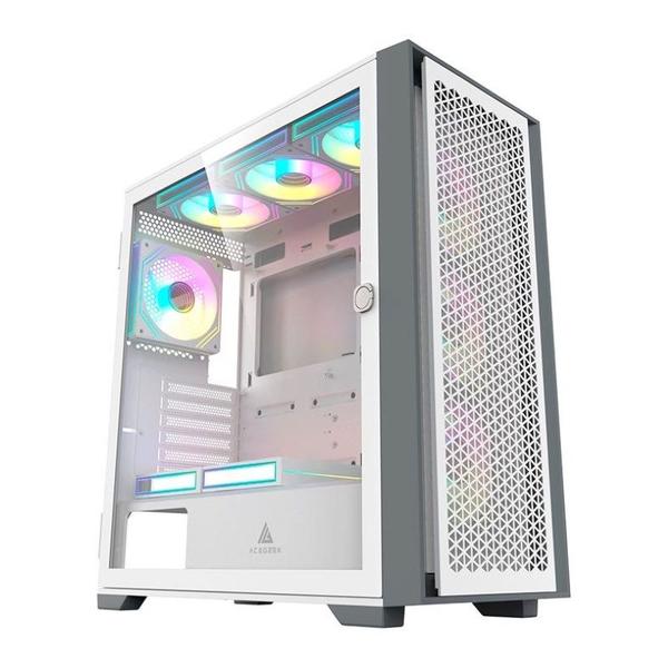 Imagem de Gabinete Gamer Acegeek Surge- M, Mid-Tower, Lateral de Vidro, Branco, AG-SURGE-M-WH