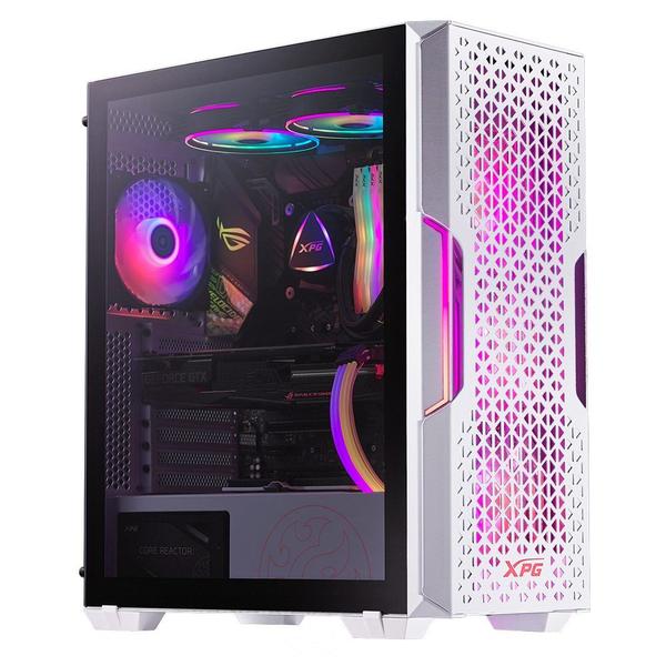 Imagem de Gabinete Gamer Adata XPG Starker Air  Mid Tower 2x Fan Vento ARGB USB 3.0x2 Lateral Vidro  Branco