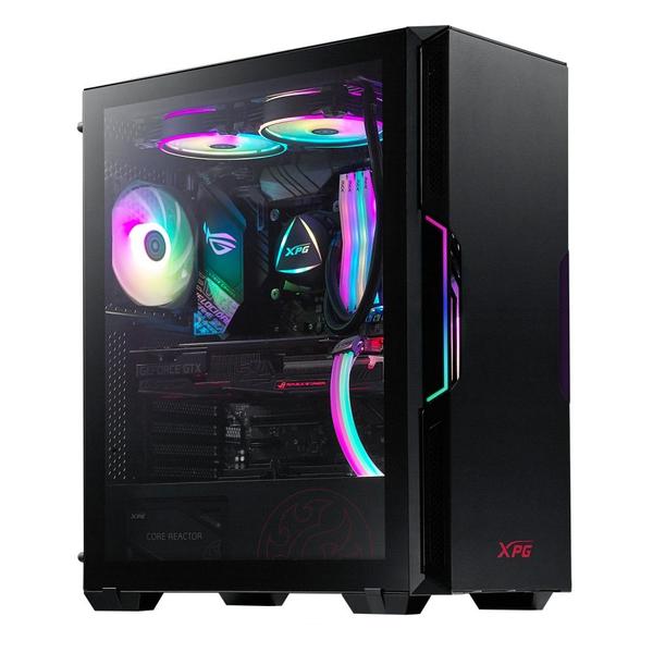Gabinete Gamer Adata XPG Starker - Mid Tower Vento ARGB Lateral Vidro preto - XPG Adata Imagem de Gabinete Gamer Adata XPG Starker - Mid Tower Vento ARGB Lateral Vidro preto