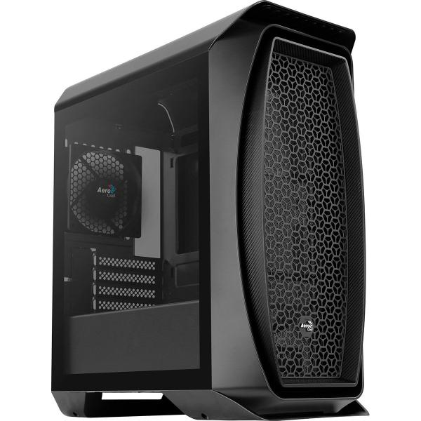 Imagem de Gabinete Gamer Aerocool Aero One Mini, ATX, Com Fan, Lateral em Vidro Temperado, Preto