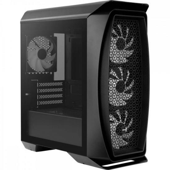 Imagem de Gabinete Gamer Aerocool Aero One Mini Frost Preto RGB Lateral Vidro