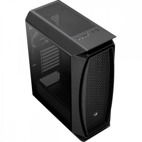 Imagem de Gabinete Gamer Aerocool Aero One Preto Lateral Vidro F002