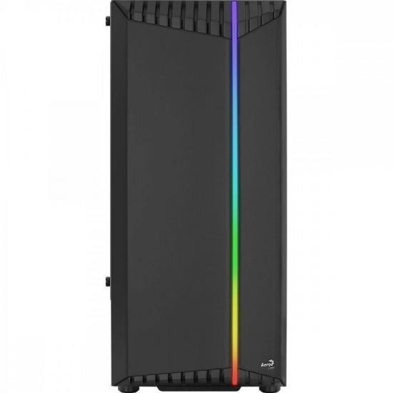 Imagem de Gabinete Gamer Aerocool Bionic Preto RGB Lateral Vidro